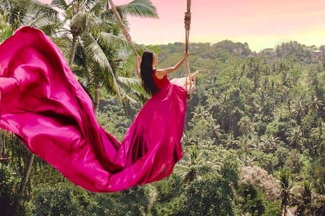 Ubud Jungle Swing and Water Rafting with Lunch Transport - Key points at a glance