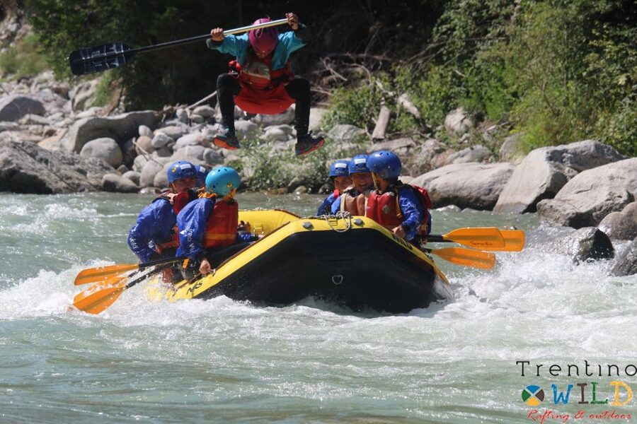 Val di Sole: Rafting for families on First River in Europe - Why the Noce River makes a good family rafting setting