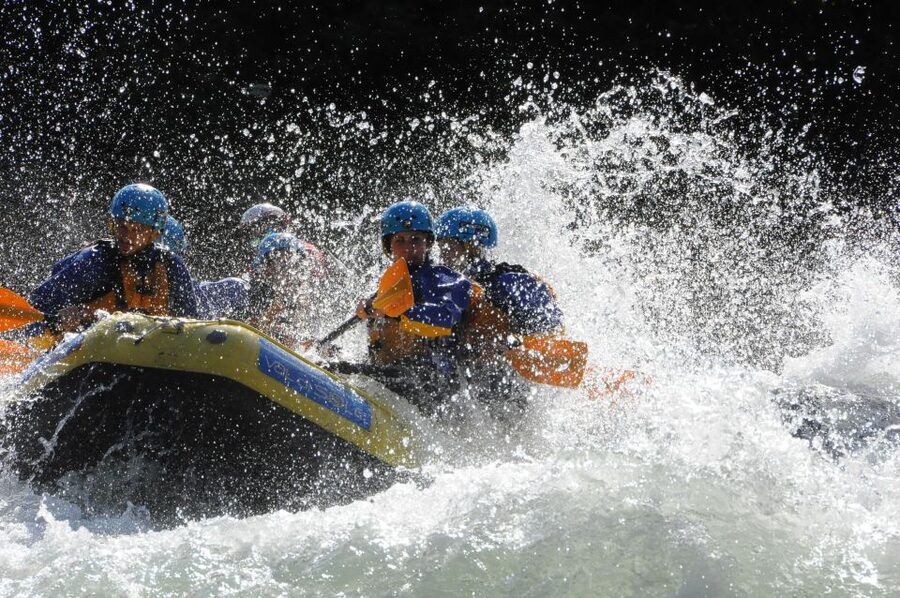 Val di Sole: Rafting for families on First River in Europe - The scenery is part of the payoff