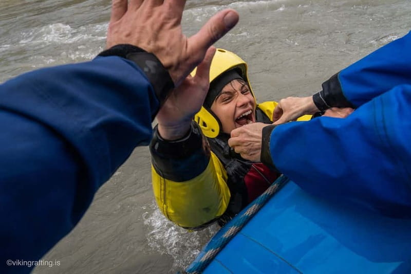 Varmahlíð: Top-Rated Family Adventure Rafting in Drysuits - The second safety talk at the river