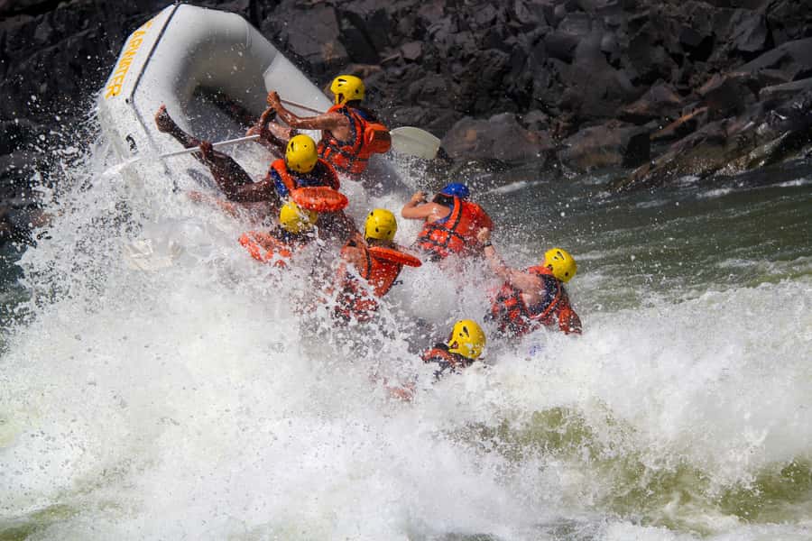 Victoria Falls: Whitewater Rafting Experience - What the eight-person raft feels like