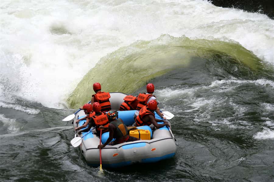 Victoria Falls: Zambezi River White Water Rafting - Getting kitted out before the river