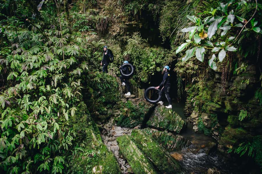 Waitomo Caves: Labyrinth Black Water Rafting Experience - The glowworm grotto and the quiet river ride