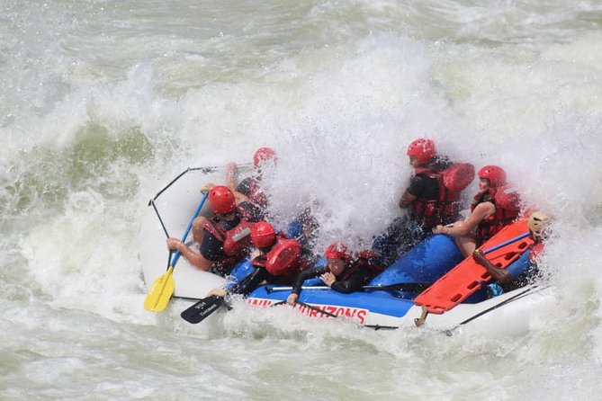 White Water Rafting in Zimbabwe - The hardest part: climbing back out