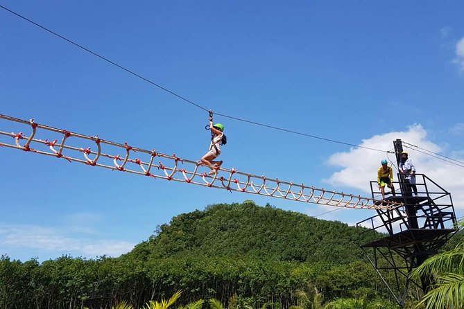White-water Rafting with Ziplining in Phangnga - Ton Pariwat Waterfall and the swimming pool