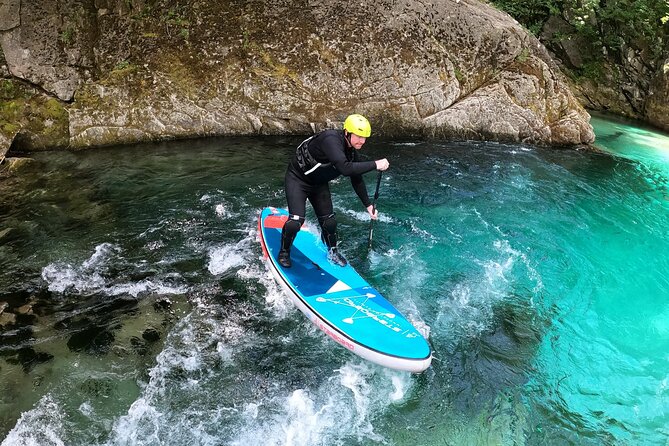 Whitewater Paddle Boarding on Soca River - Running the Soca’s Small Rapids