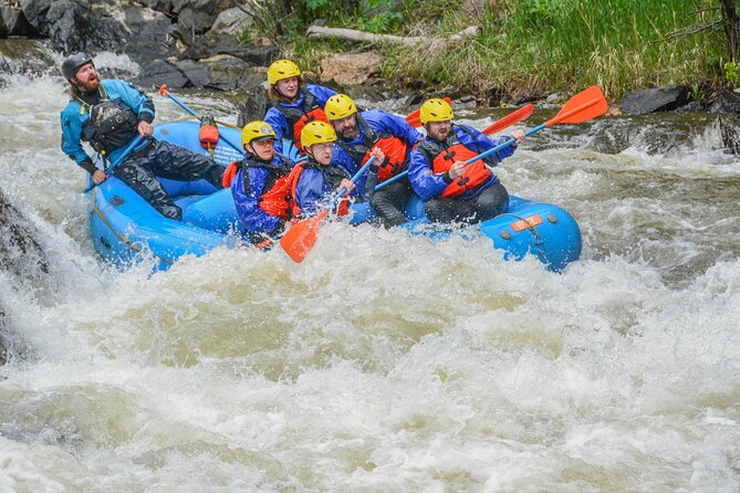 Whitewater Raft Clear Creek - Intermediate Cannonball Run - Outer Limits, the class IV finish