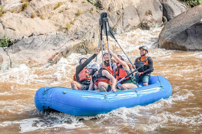 Whitewater Rafting Adventure - First section: calm water and a warm-up rapid