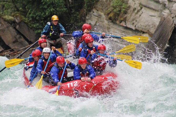 Whitewater Rafting on Jasper's Fraser River - Tackling rapids from Class 2 to Class 3