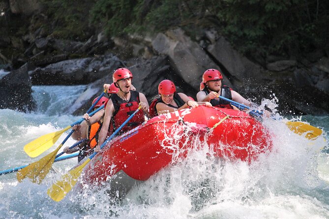 Whitewater Rafting on Jasper's Fraser River - Canyon walls, wildlife, and spawning salmon