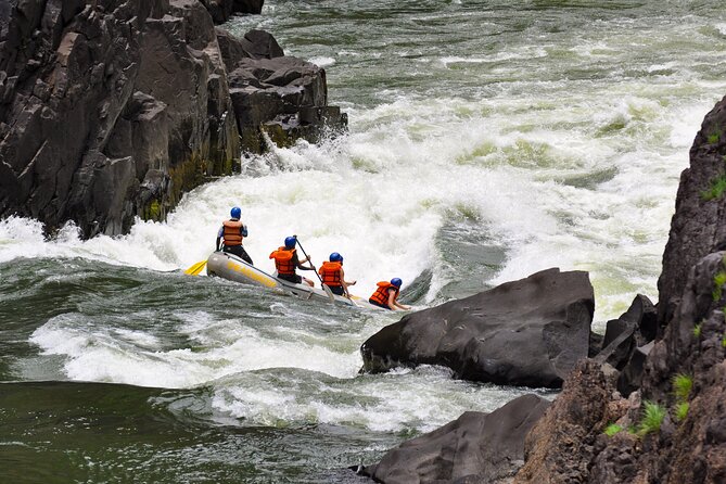 Whitewater Rafting on the Zambezi River from Victoria Falls - Lunch, cold drinks, and the climb out