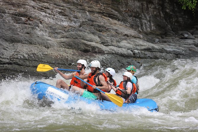 Whitewater Rafting Savegre River Class II & III + Waterfall Break - Getting ready for Class II and III rapids