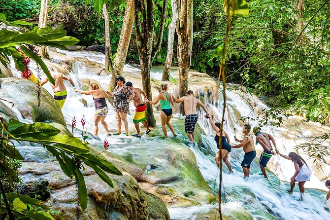 Zipline, Dunn’s River Falls, Bamboo Rafting & Horseback Ride Tour - St. Ann’s Bay adds horses and seawater
